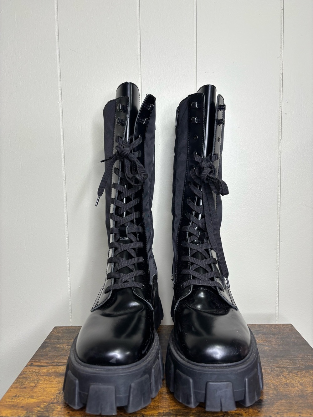 Marc Fisher LTD Womens Hayes Lug Sole Combat Boots Grunge Size 10 Goth - Picture 3 of 11